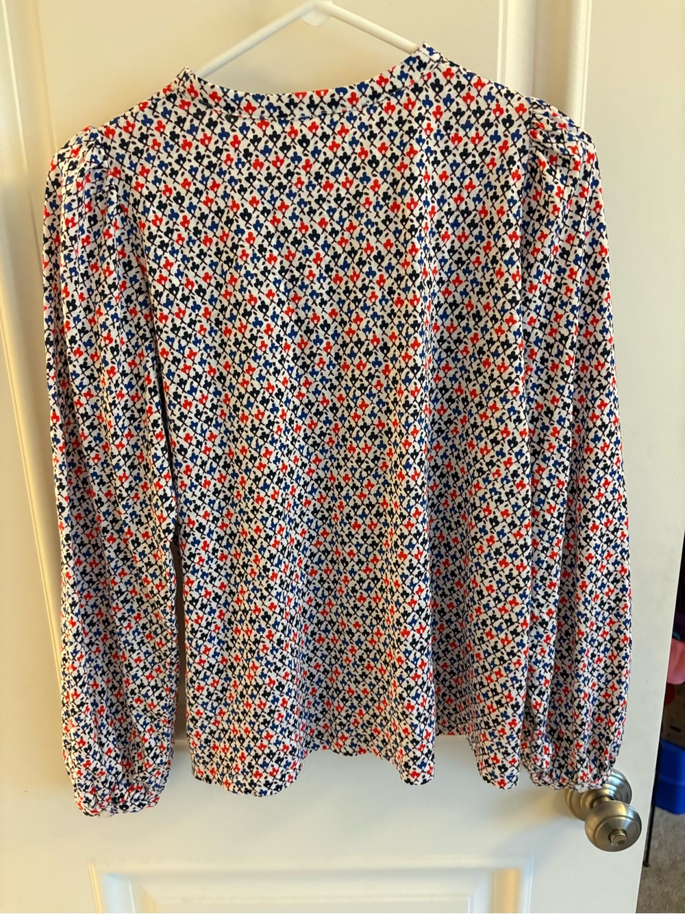 Boden Patterned Button-Front Blouse - Picture 10 of 16